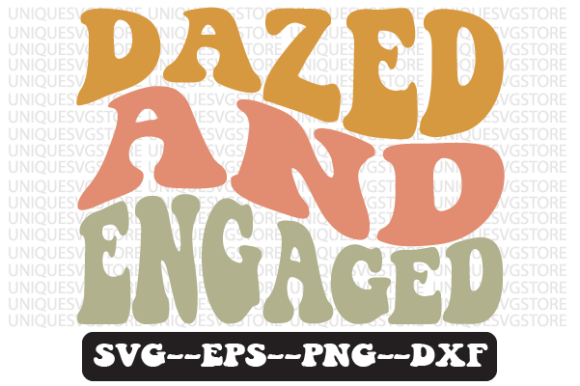 Dazed and Engaged Wavy Retro Svg Design Review