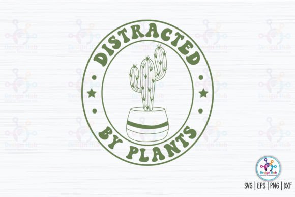 Distracted by Plants Retro SVG Review