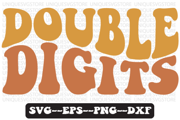Double Digits Wavy Retro Svg Design Review