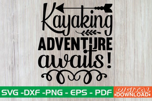 Kayaking Adventure Awaits Retro SVG Review