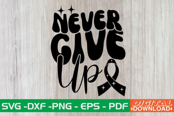 Never Give Up Retro SVG Review