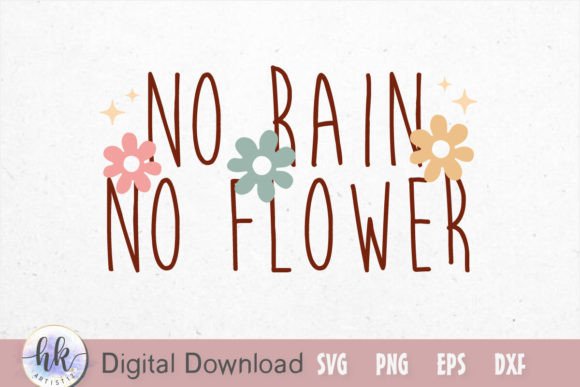 No Rain No Flower Retro SVG Review