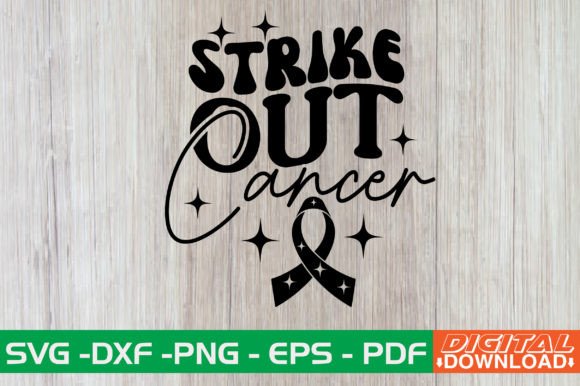 Strike Out Cancer Retro SVG Review